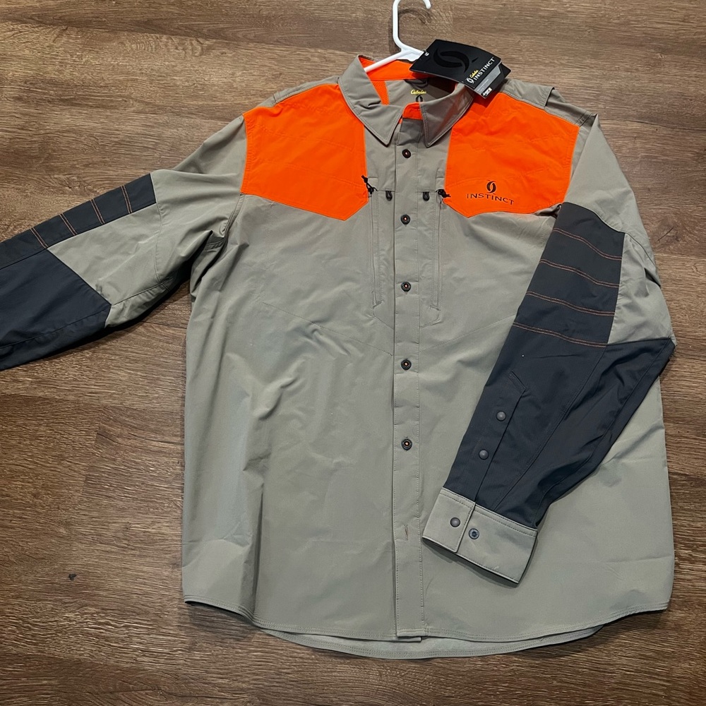 NWT Cabelas upland hunting long sleeve shirt